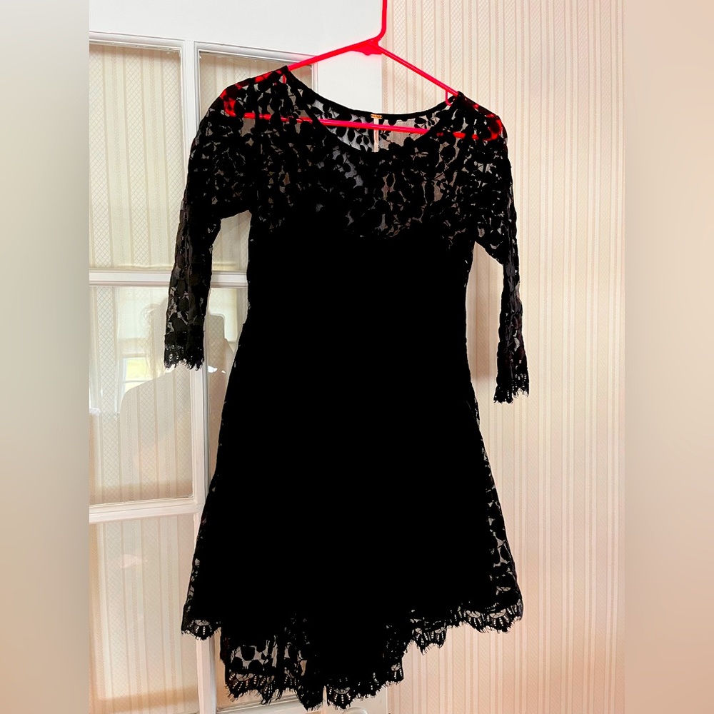Free people lace black dress